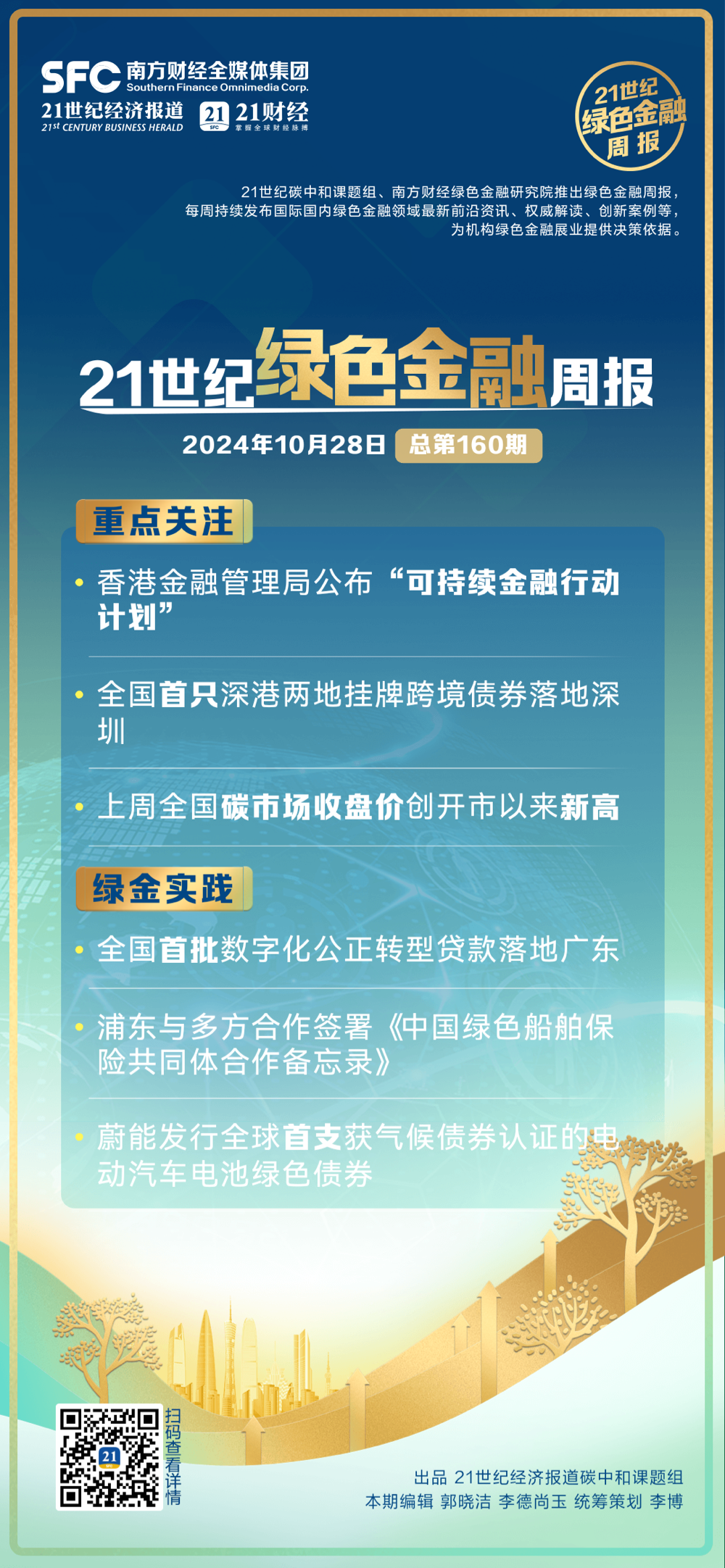 绿色金融周报（第160期）丨上周全国碳市场收盘价创开市以来新高；香港金融管理局公